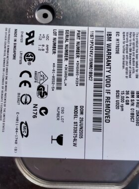 IBM 26K5680 36.4G 15K 68针SCSI硬盘ST336754LW