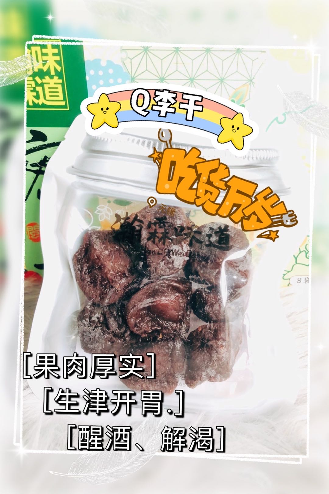 瀚霖味道Q李干Q糯的口感原味无添加酸甜特级办公室蜜饯零食果干 零食/坚果/特产 李子 原图主图