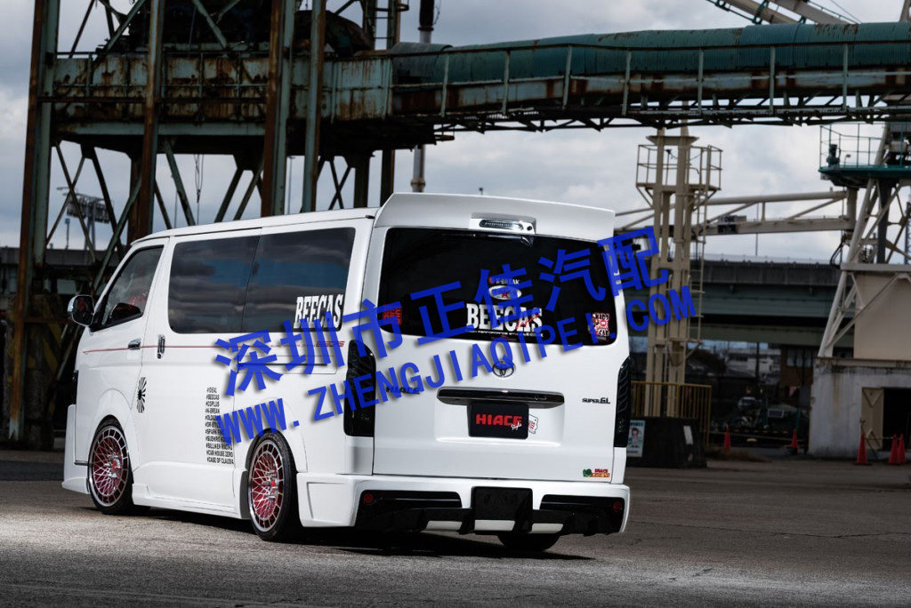 HIACE TOYOTA HIACE 200 시리즈 05-18 자동차 수정 부품 뒷문 자동차 후면 윙 상단 윙 압력 윙 리어 테일 윙