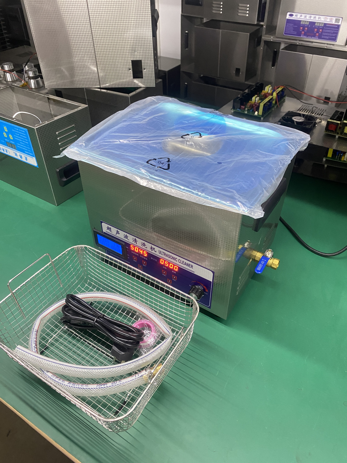 实验室功率可调可显示超声波清洗机20升乳化混合超声设备眼镜首饰