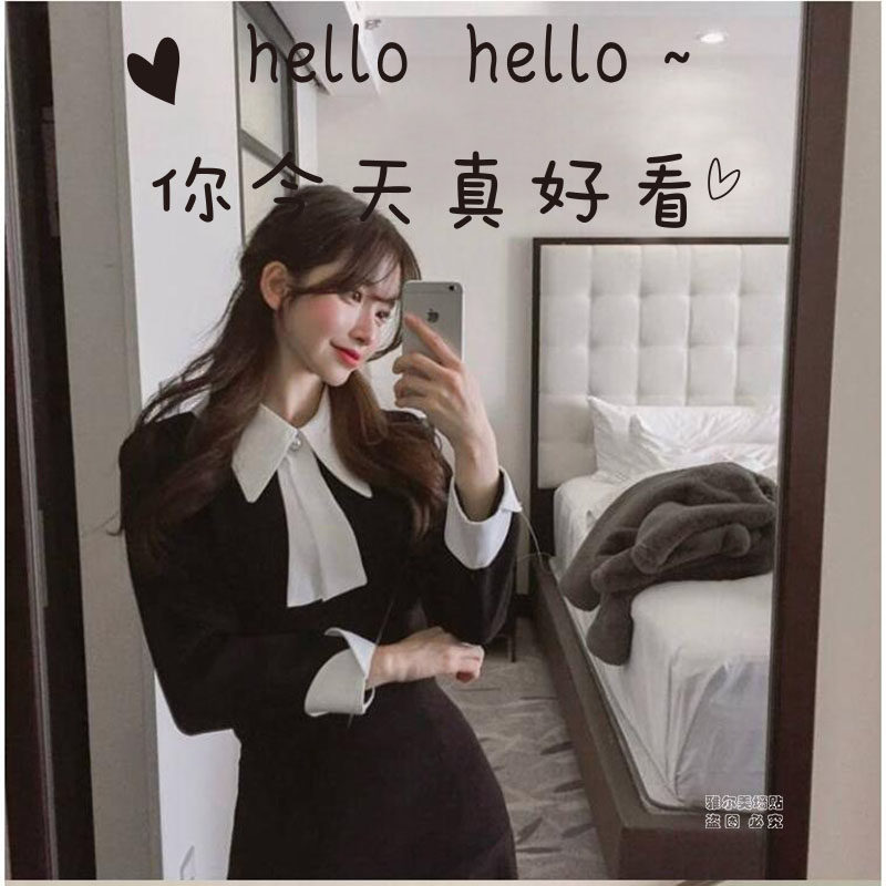 你今天真好看贴纸女服装店创意玻璃门贴卧室房间个性文字装饰镜子