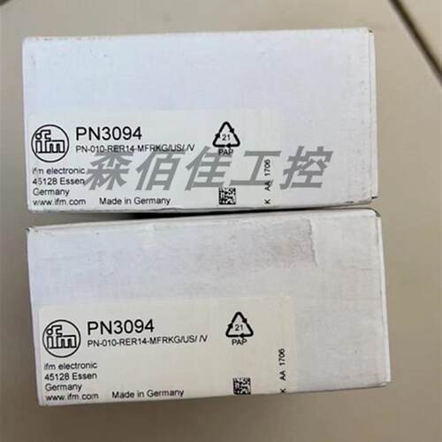 易福门压力感测器PN-010-PER14-MFRKG/US/V全新PN3094/PN3096
