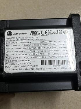 罗克韦尔电机 MPL-B310P-MJ72AA 全新无包装 需要的议价