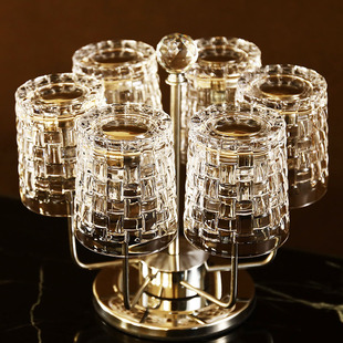 轻奢编织水晶玻璃威士忌杯套装创意家用高颜值白兰地洋酒啤酒杯子