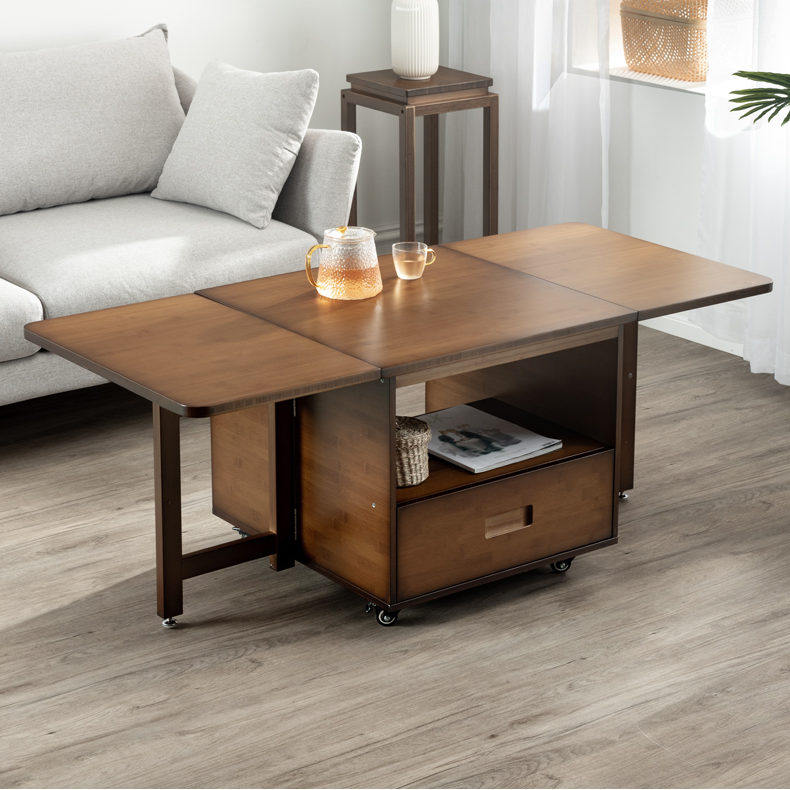 折叠茶几餐桌两用可移动小户型茶桌客厅茶几茶桌椅组合简约茶台