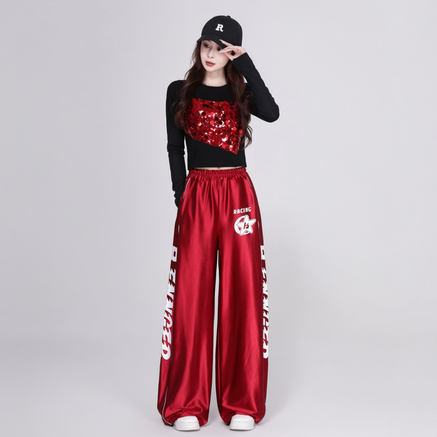 jazz跳舞爵士舞服装女走秀啦啦队演出服街舞舞蹈服打歌服舞台套装