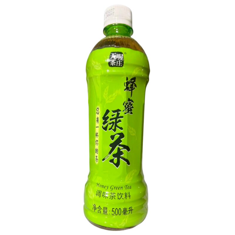 【500ml*15瓶】天喔茶庄蜂蜜绿茶调味茶饮料瓶装绿茶含蜂蜜茶饮料