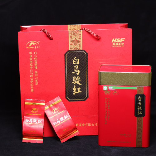 海南白马骏红礼盒装红茶