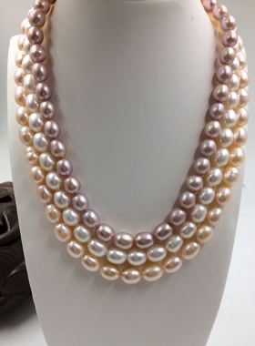 厦门椭圆形中老年人天然淡水珍珠