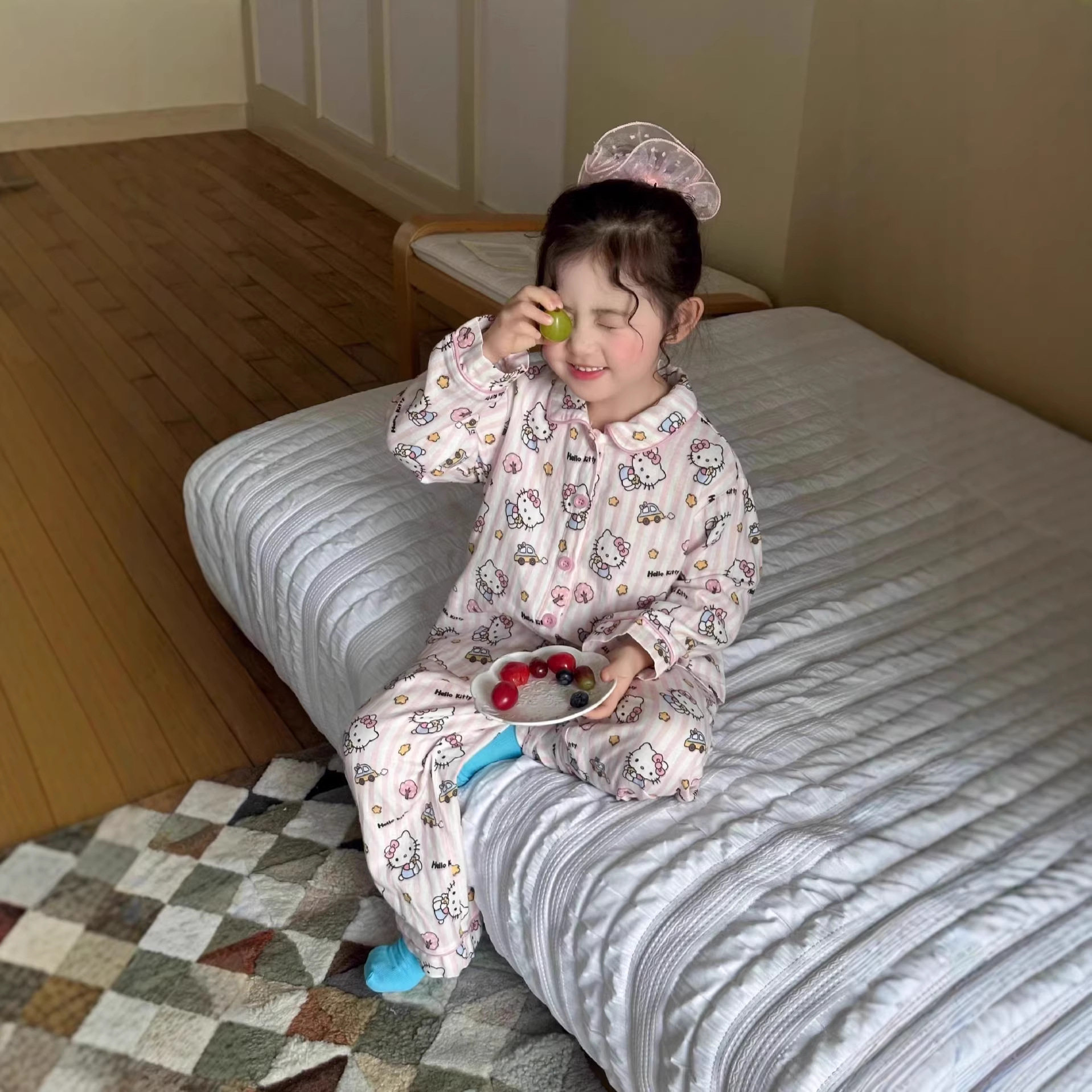 韩系春童装儿童棉双纱家居服套装2026春夏秋家居服舒服透气两件套,童装/婴儿装/亲子装,家居服套装,淘宝优惠券,粉丝福利购,淘宝优惠卷