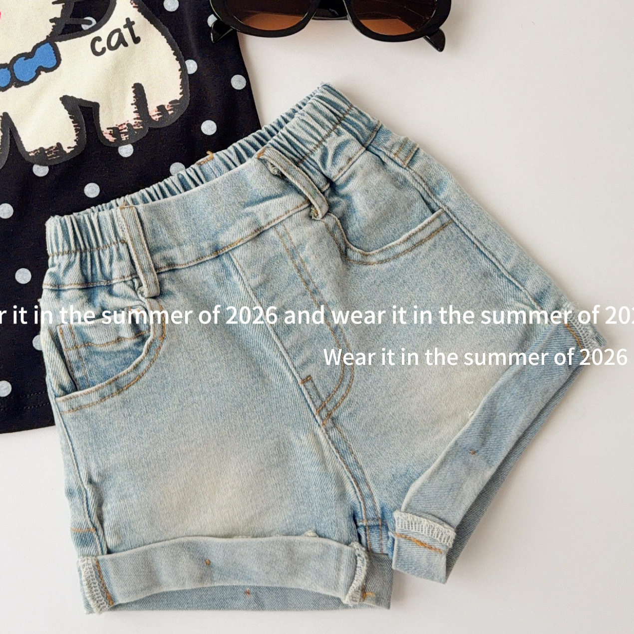 女童牛仔短裤夏季外穿薄款2026新款中小童洋气短裤夏装儿童热裤子