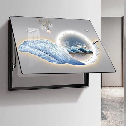 电表箱装饰画新款轻奢现代简约新中式餐厅配电箱电闸盒遮挡箱挂画