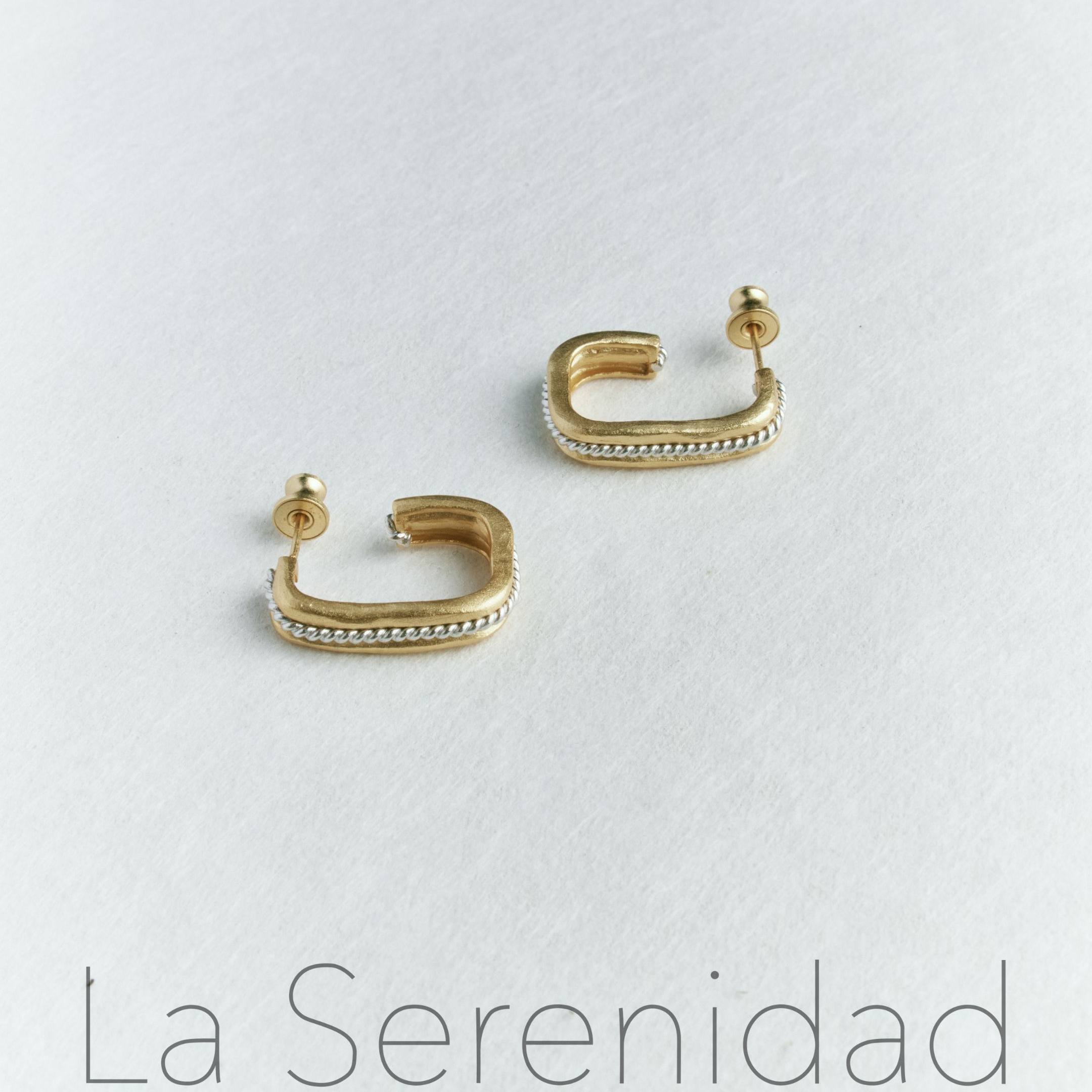 La Serenidad 复古金属磨砂高级感耳环 简约日常小众设计师耳钉,饰品/流行首饰/时尚饰品新,耳钉,淘宝优惠券,粉丝福利购,淘宝优惠卷
