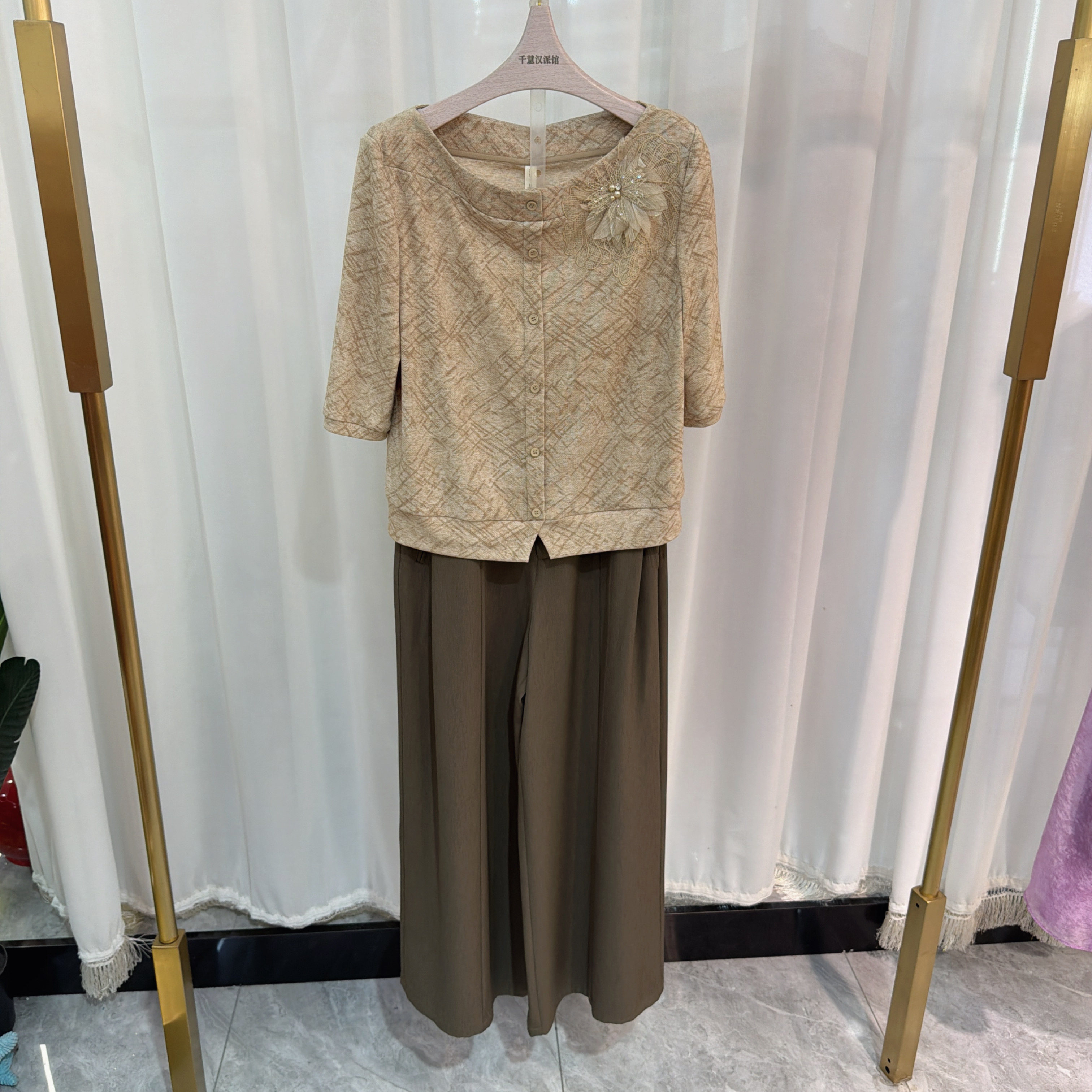 YCT-203990套裤女上衣裤子两件套