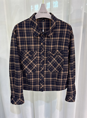 MDW621630时尚格子外套女气质上衣显瘦百搭2026春季专柜同款