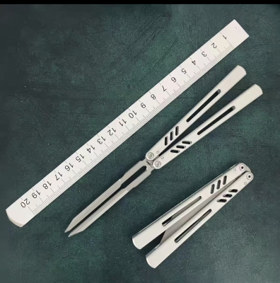 班输8801V3音叉折叠刀REP蝴蝶花式AB新手练习入门玩具刀未开刃