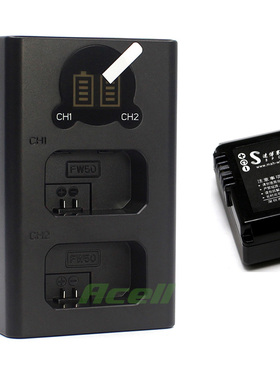 适用于 索尼ZV-E10L NEX-6 NEX-5 ILCE-7SM2相机电池+USB标准双充