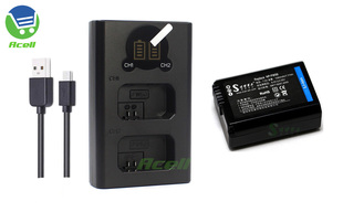 E10 FW50电池 a6500 RX10II相机NP USB充电器 a6400 适用于索尼ZV