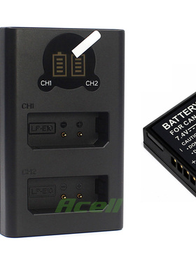 适用于 佳能EOS 1500D 2000D 3000D 4000D 单反相机电池+USB双充