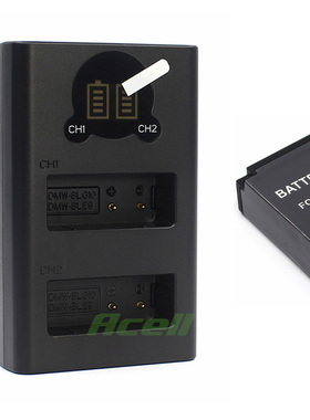 适用于松下DMW-BLE9E DMC-TZ82 TZ101 TZ110相机电池+双充 充电器