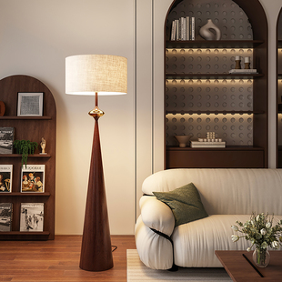 日式 灯 北欧简约客厅卧室大型落地灯ins创意设计感大气侘寂风立式