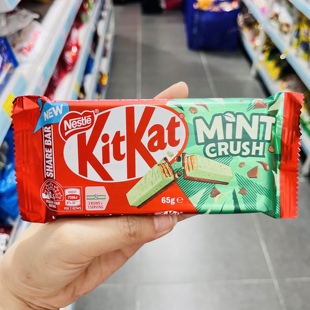 香港代购 日本进口Kitkat雀巢奇巧薄荷夹心巧克力威化饼干网红零食