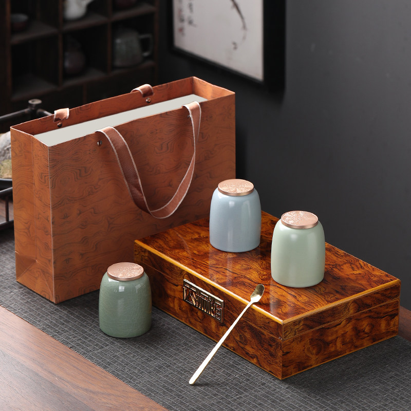 中逸高档木盒茶叶罐包装空盒红黑枸杞铁皮石斛绿红茶通用茶叶礼盒