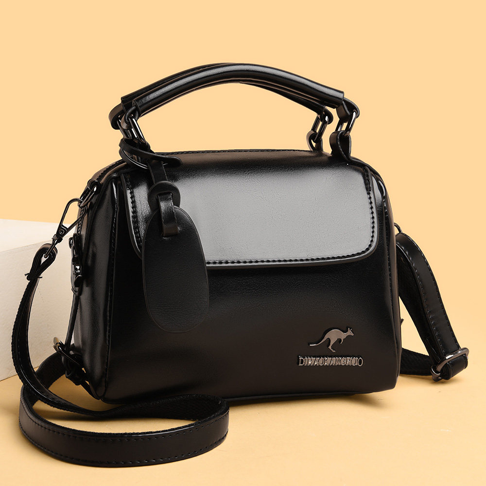 品牌波士顿女包2025新款时尚百搭单肩斜挎包大容量大气简约手提包