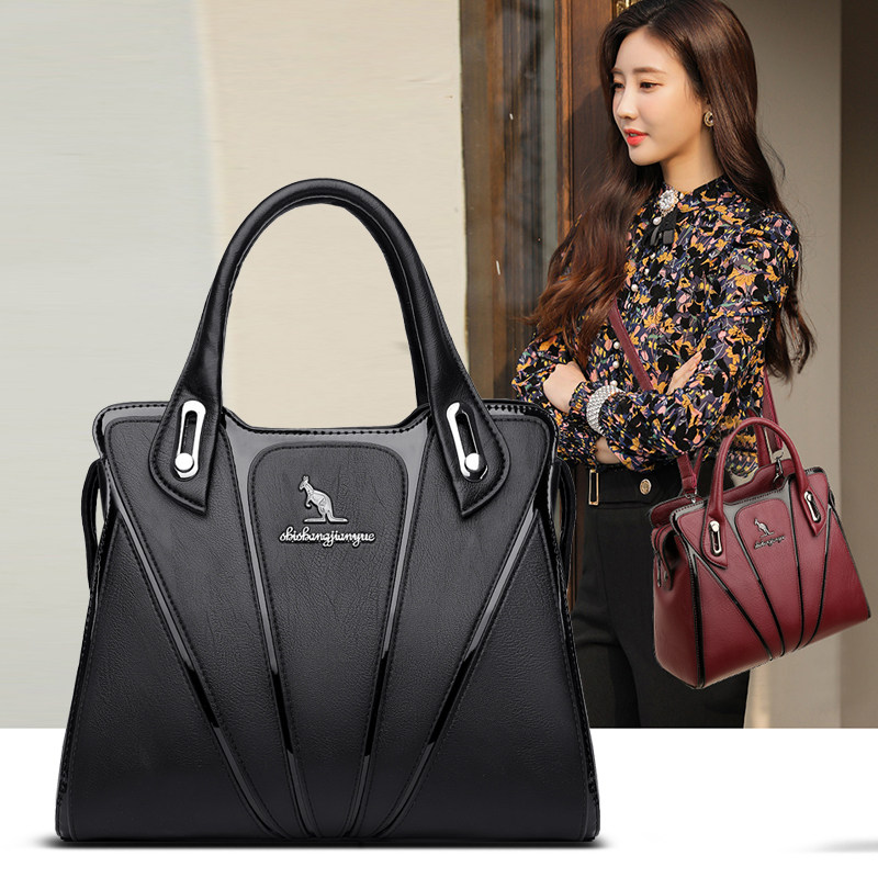 真皮气质女包2025新款潮中年妈妈手提包百搭大容量女士单肩斜挎包