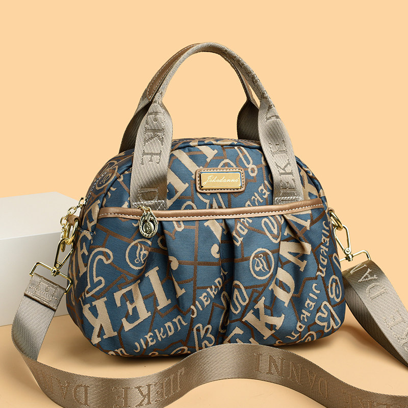 2025新款时尚手提包女大容量多层单肩斜挎包防水牛津布百搭手拎包