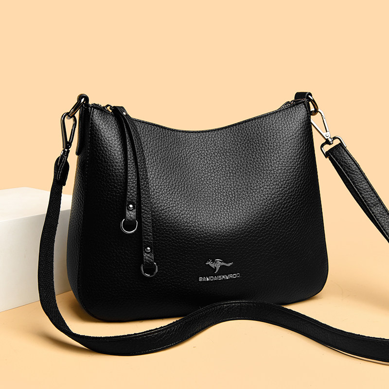 真皮质感包包女2025新款女士大容量单肩斜挎包包高级感中年妈妈包