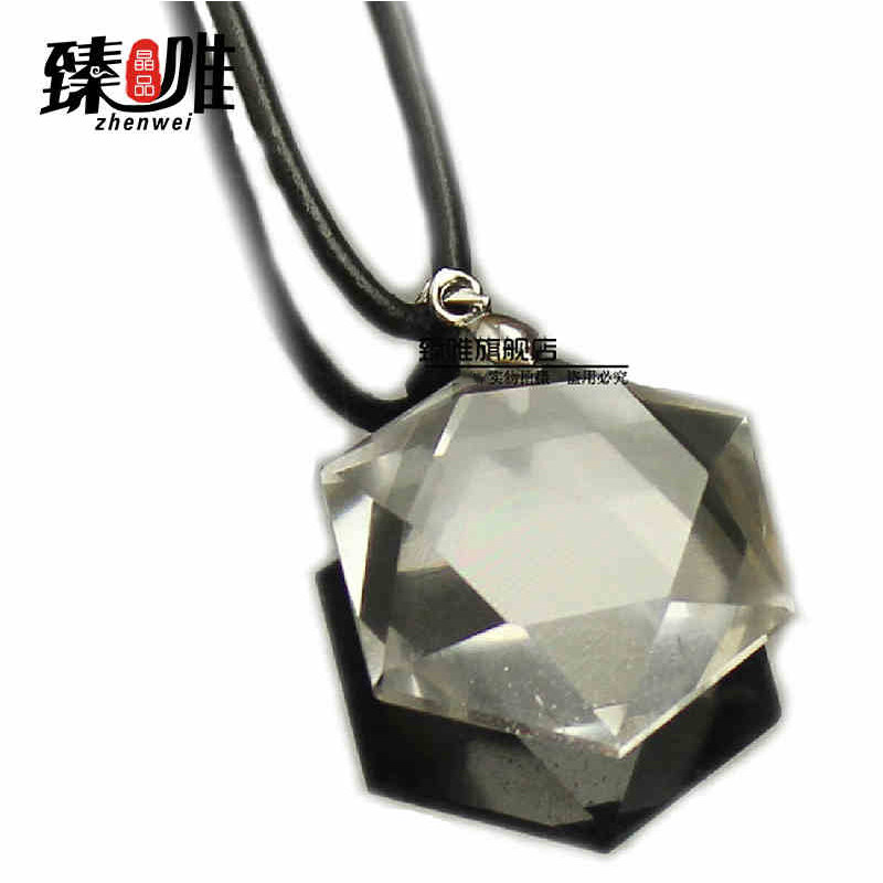 Zhen Wei natural White Crystal Pendant men and women Lucky star Six awn star crystal Pendant Leather Amuletin the Accessories/Fashion Jewelry, Pendant/Pendant  category - from Buy2taobao.com to provide professional Taobao agent buy service