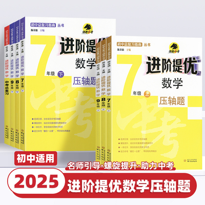 2026新版初中数学进阶提优七八九年级上下册通用版初中数学压轴题专项强化训练数学压轴大题精讲精练挑战中考数学必刷题南京出版社