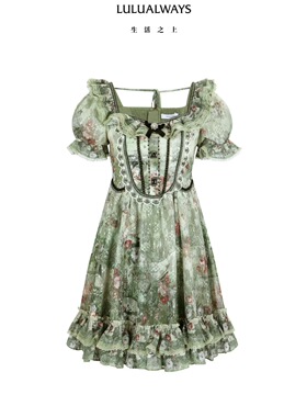现货！正品 LULUalways我爱露露25夏法式连衣裙 LQB510K 1889