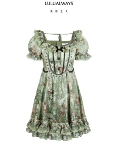 连衣裙 现货 正品 LULUalways我爱露露25夏法式 1889 LQB510K