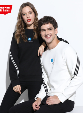 第五街新款男女韩版修身长袖春秋款情侣圆领卫衣160903-193A0