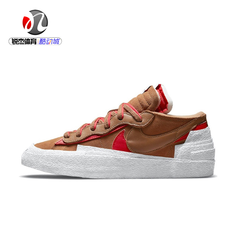 耐克Nike Blazer x sacai联名解构棕红运动休闲板鞋DD1877-200-封面