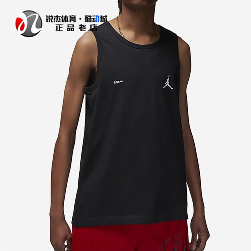 耐克Nike男圆领透气无袖T恤背心