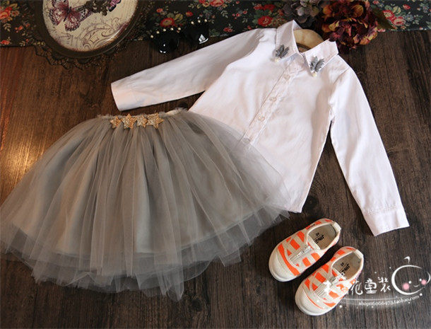 Chemise fille à manche longue - Ref 2085762 Image 3