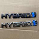 金属车标尾标贴 汽车混合动力HYBRID英文字母车标志贴通用个性 改装