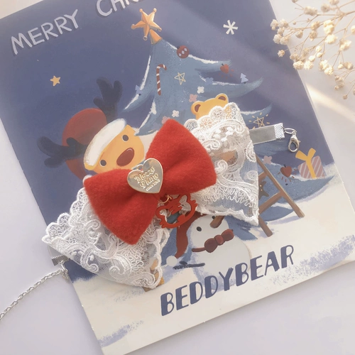 Красный бесшумный колокольчик ручной работы с бантиком, чокер, милая галстук-бабочка, кот