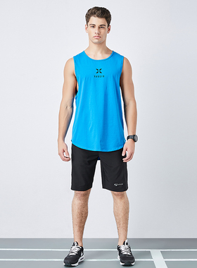 EVS夏季宽松健身背心男 肌肉型男运动服篮球跑步上衣健身房训练服
