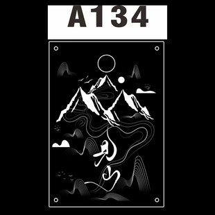 原创定制 辉行侠IGT发光1单元板山水图用黑狗GZ灯架透明亚克力38