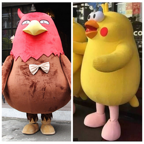 鹦鹉人偶服装猫头鹰卡通玩偶服