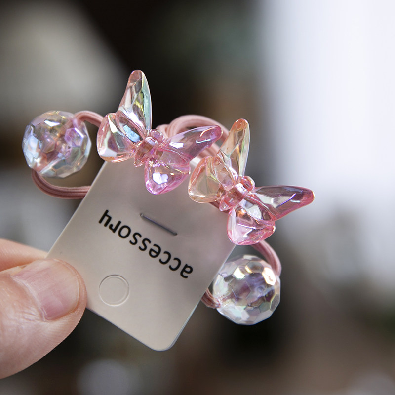 韩国儿童马尾皮筋彩色果冻蝴蝶亚克力发绳小女孩扎辫头绳不缠发饰,童装/婴儿装/亲子装,发饰,淘宝优惠券,粉丝福利购,淘宝优惠卷