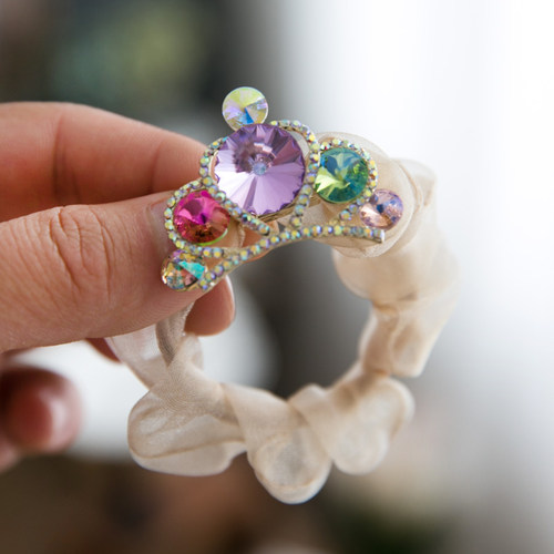 韩国儿童发圈皇冠钻手腕皮筋皮套