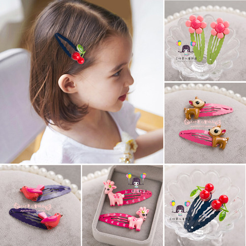 儿童发夹樱桃碎发卡韩国bb夹女童