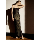 cicidream 连衣裙长裙 铜氨丝吊带修身 泼墨晕染 浓淡疏密渐变