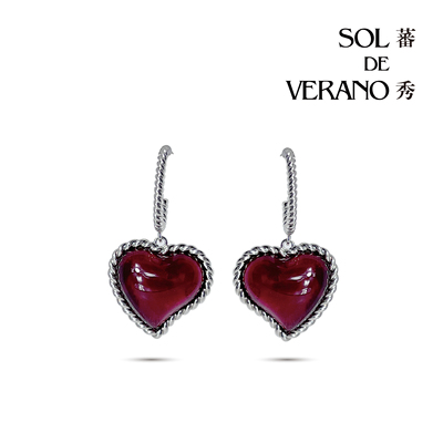 耳饰爱心融化SOLDEVERANO蕃秀