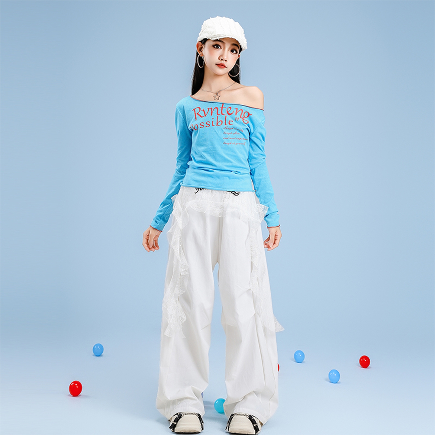 jazz爵士舞女童服装酷辣炸街演出